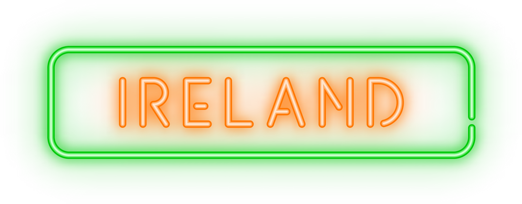 Neon Ireland Text